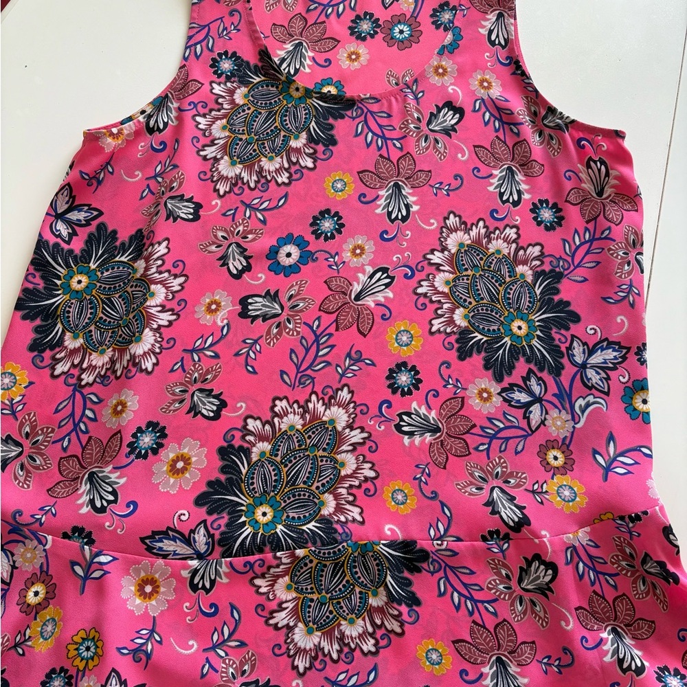 LOFT Pink Floral Patterned Blouse
